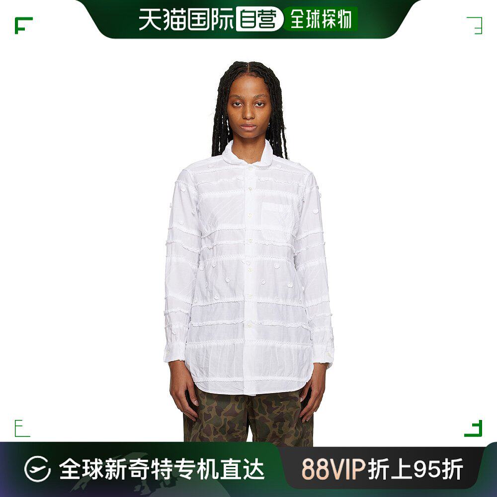 香港直邮潮奢 engineered garments 女士白色刺绣衬衫