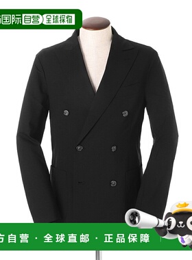 日本直邮GIAB'S ARCHIVIO 男士双排扣夹克宽松版型黑色有加大码可