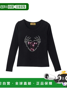 1h可退 日本直邮HYSTERIC GLAMOUR 女装 骷髅手图案修身舒适短袖T