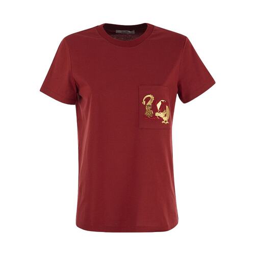 MAX MARA 女士衬衫 1194101106005 SS2024 红色 短袖圆领T恤