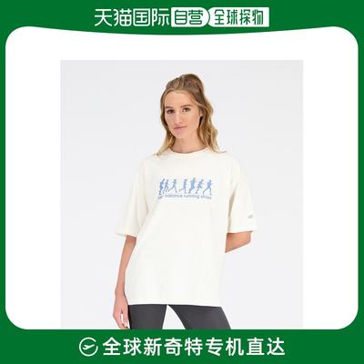 日本直邮New Balance 女士NB Athletics宽松短袖T恤 现代感设计