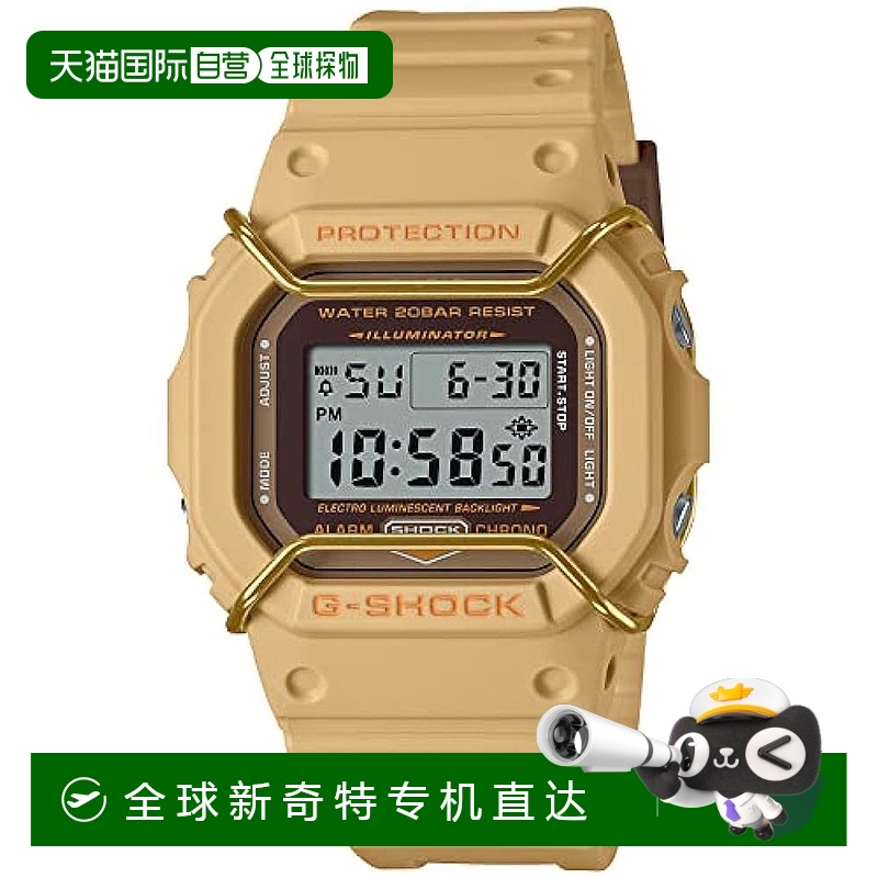 【日本直邮】G Shock卡西欧 手表 男款抗震运动表 棕色DW-5600PT-