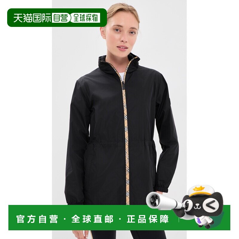 1h可退 美国直邮Burberry 巴宝莉 女士 Blackpool 大衣 black黑色