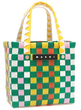 日本直邮Marni篮子包多色编织微型篮子橙色女士MARNIM00178M00