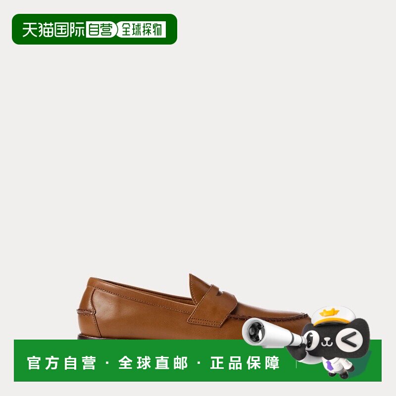 自营欧洲直邮RalphLauren拉夫劳伦 PoloAlston 皮革乐福鞋一脚蹬