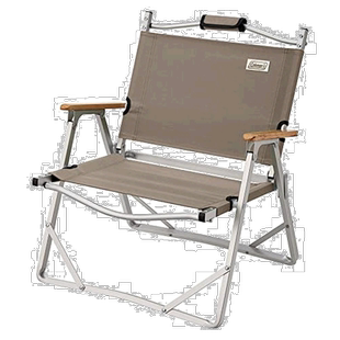 Coleman 椅子 篝火折叠椅 灰米色 紧凑 户外 コンパ科勒
