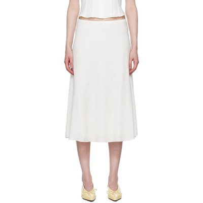 潮奢 Danielle Guizio 女士 白色 Paloma 半身裙 P24313W085