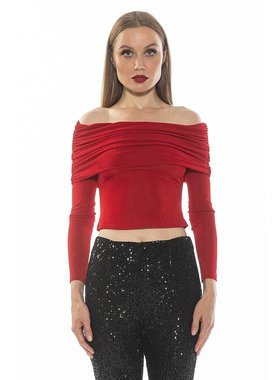 alexia admor【美国奥莱】直发 Hannah 上衣 - 红色