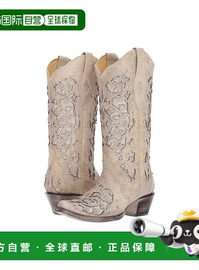 1h可退 【美国直邮】Corral A3322 女靴 时尚舒适真皮高跟靴