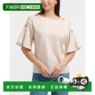 粉红色多层 自营Ellen 上衣 Dolman袖 美国奥莱直发 Tracy女式