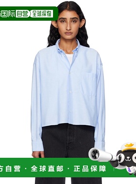1h可退 香港直邮潮奢 A.P.C. 女士 蓝色 Sophia Button Down 衬衫