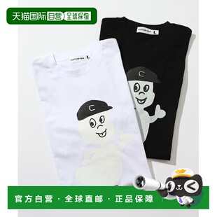 日本直邮COTTON 前幅印花设计 PAN 全棉宽松T恤 3326 男士 1h可退