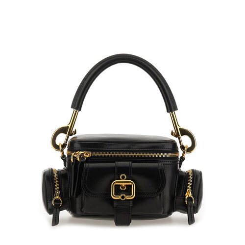 CHLOÉ 女士手提包 C24AS534N83001 SS2026 黑色 小型软皮相机包