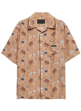 PRADA 男士衬衫 UCS52417OYSOOOF0770 AW2025 花色