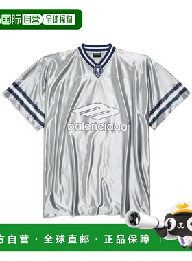 香港直邮BALENCIAGA 26SS 3b 足球 V 领 T 恤 Men