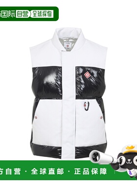 1h可退 香港直邮Casablanca 男士 黑色羽绒马甲 MAW25OT19101BLAC