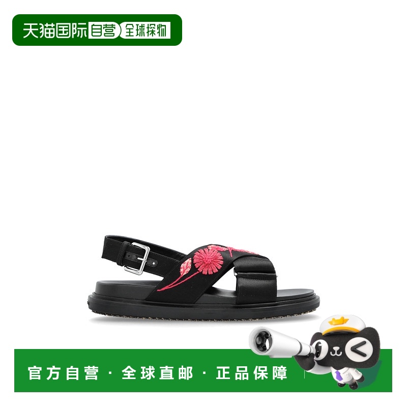 1h可退 香港直邮MARNI 女士凉鞋 FBMS015701P853400N99 AW2025 黑