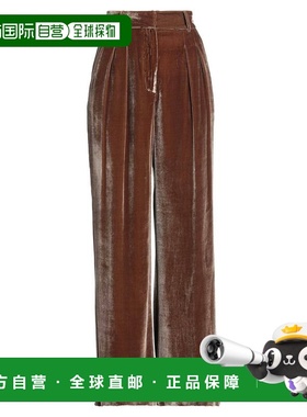 1h可退 香港直邮潮奢 ULLA JOHNSON 女士 居家裤子 brown棕色 舒