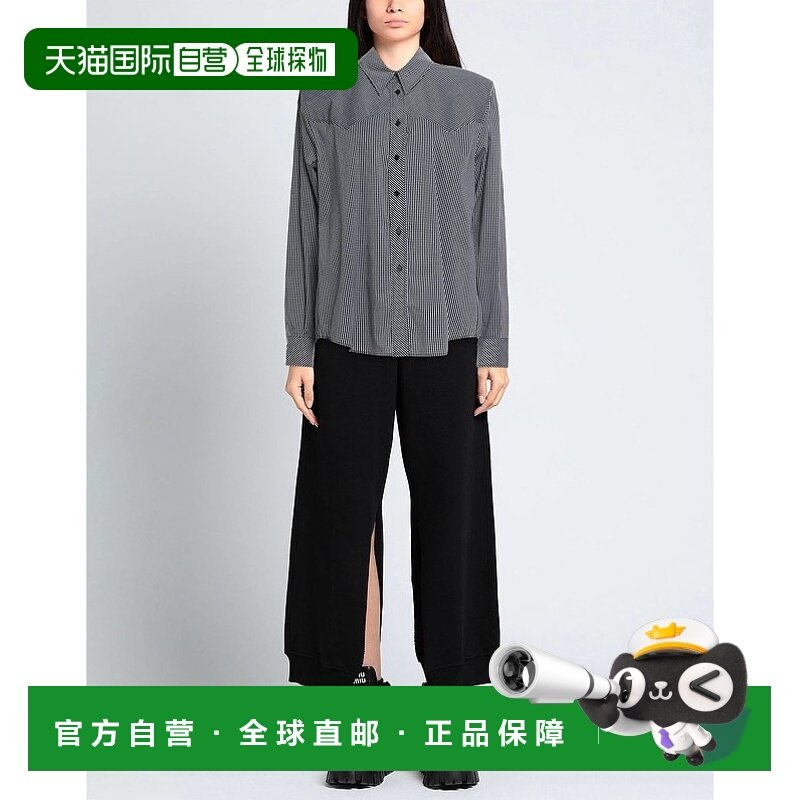 1h可退 香港直邮潮奢 The Andamane 女士 格纹衬衫 black黑色 舒