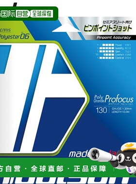 日本直邮Toalson Polygrande Pro Focus 130 蓝色网球线适用于硬
