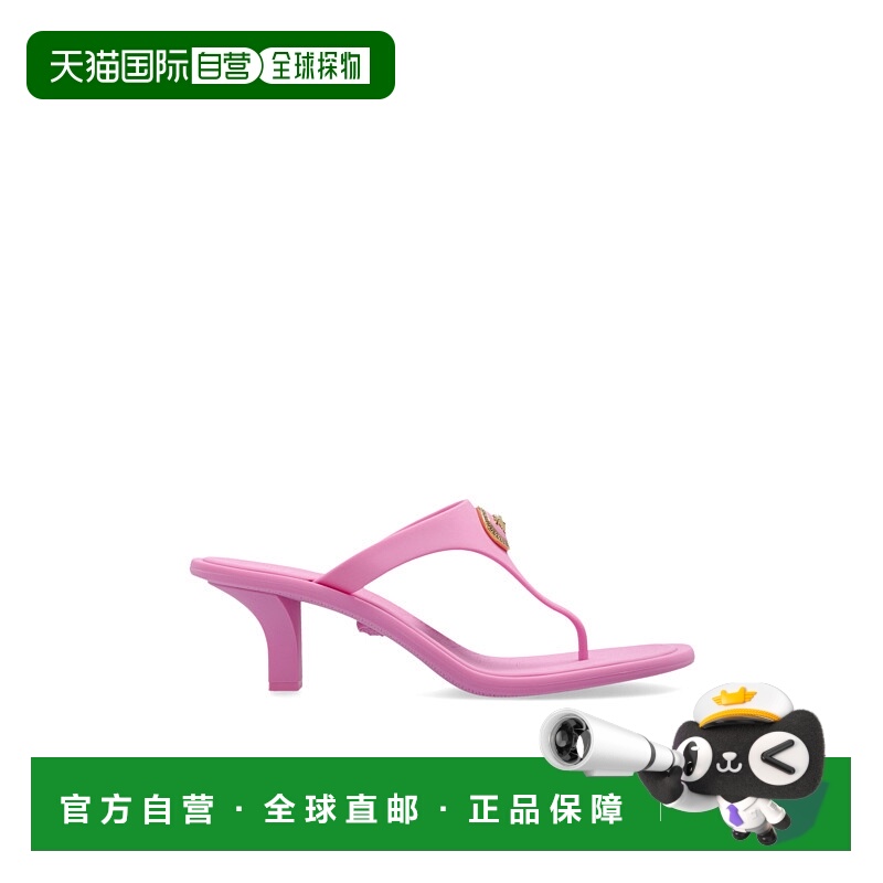 1h可退 香港直邮Versace 范思哲 女士 夹趾高跟凉鞋 10209611A109