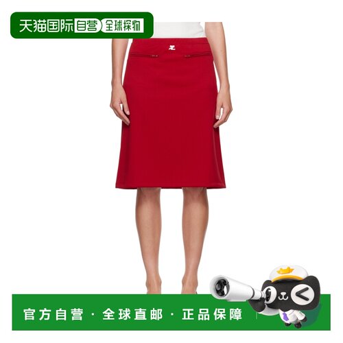 香港直邮COURREGES 女士半身裙 325JJU296JS02504【付后1h可退】