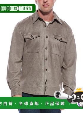 自营Vintage 1946 Microsuede Overshirt - grey 美国奥莱直发