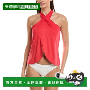 自营Vince Camuto Crossover Tankini Top - red 美国奥莱直发