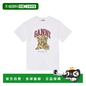香港直邮潮奢 T恤白色T恤 GANNI 女士 1h可退 Polos 甘尼 and A10