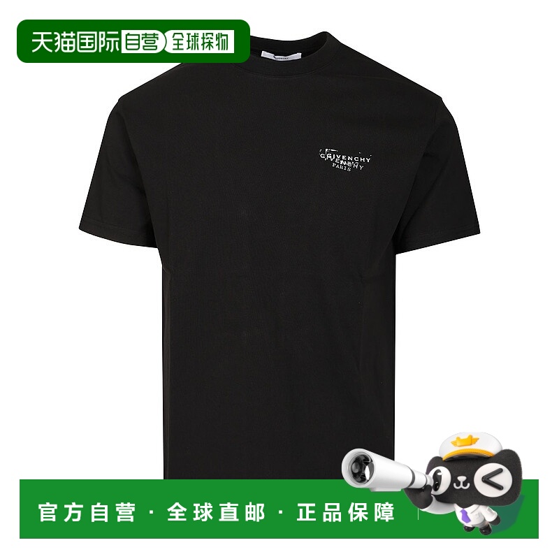 1h可退 香港直邮GIVENCHY 男士T恤 BM71NK3YSA001 SS2026 黑色 RE