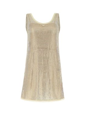 PRADA 女士连衣裙 P3I76RS23112CRF0056 SS2023 金色