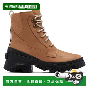 自营Sorel Brex Lace NL4305-253 Boots Brown Leather Waterproo