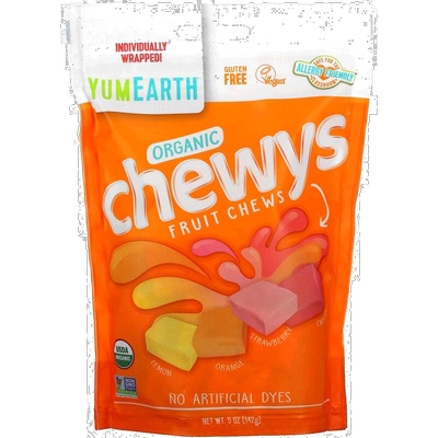 香港直发Yumearth糖果无人工色素香甜清香细腻混合水果味142g