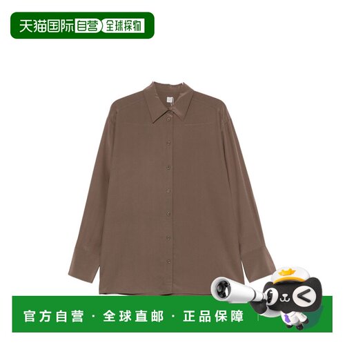 香港直邮toteme 女士 棕色衬衫 263WRT0891FB0115