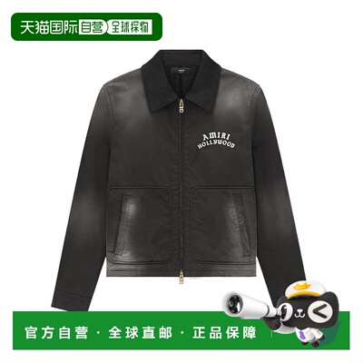 1h可退 香港直邮AMIRI 男士夹克 AMOUBN1090001 AW2025 黑色