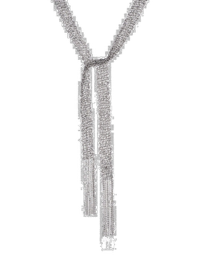 自营 Ross-Simons 意大利纯银网眼领带项链 - 32 英寸 美国奥莱直