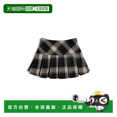 日本直邮日潮 GRL内衬安全裤格子百褶迷你裙ac2624