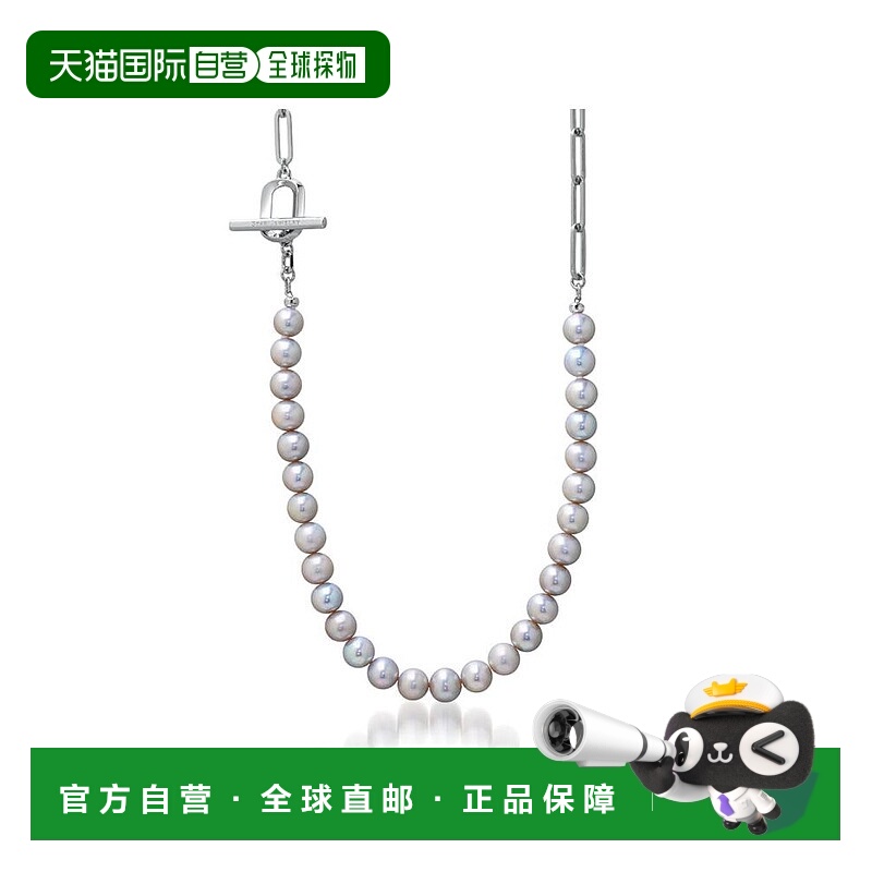 日本直邮日潮 Star JewelrySV925 灰色珍珠链条项链番号:2SN1633