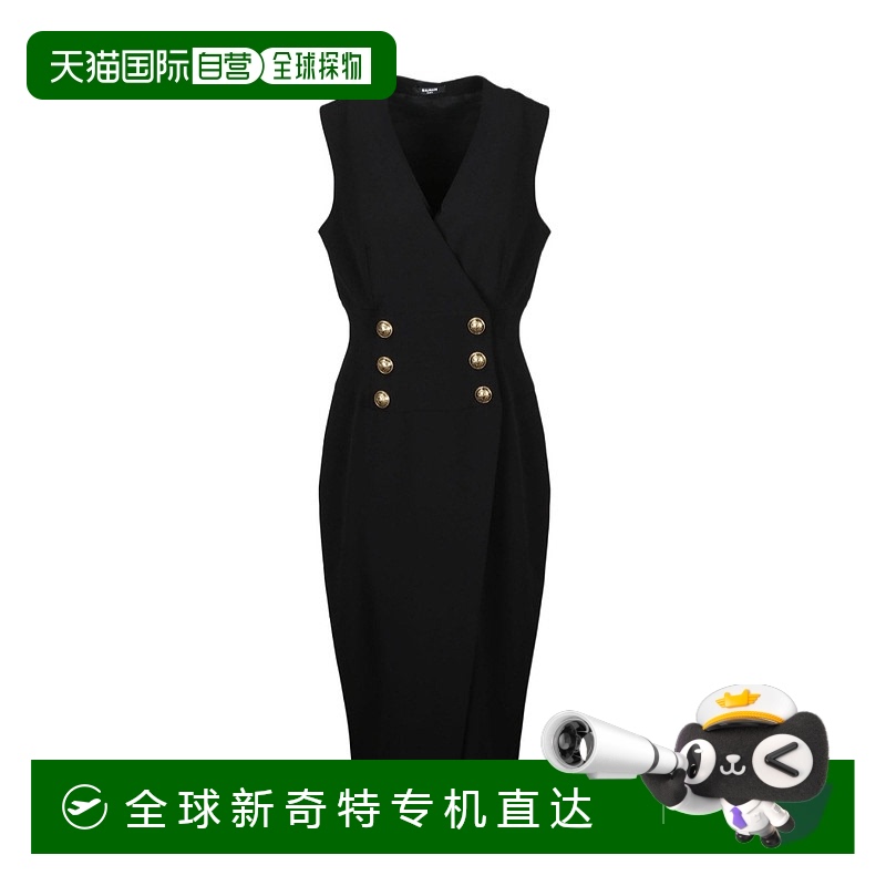 1h可退 香港直邮BALMAIN 女士连衣裙 UF16533V0890PA AW2020 黑色