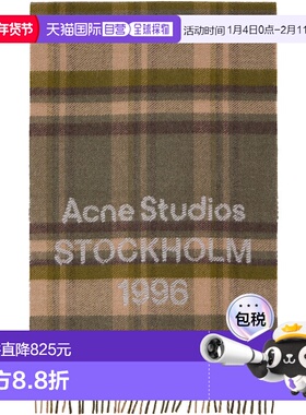 香港直邮Acne Studios 艾克妮 女士 卡其色 & 驼色 Wide Check Lo