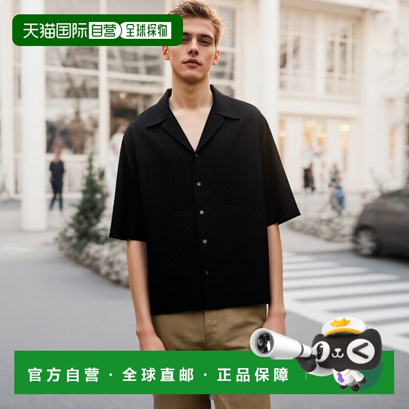 香港直邮ALEXANDER MCQUEEN 男士衬衫 814693QRABU1010 SS2025