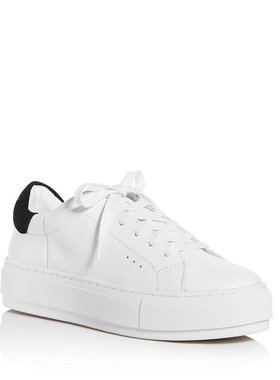 美国直邮Kurt Geiger女士简约低帮鞋休闲鞋白色侧面穿孔真皮舒适