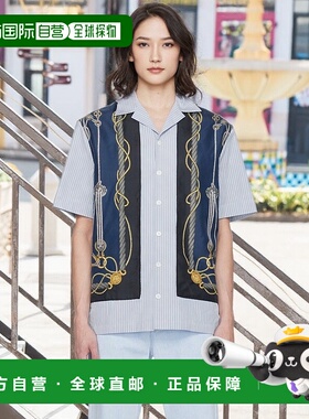 1h可退 香港直邮潮奢 versace 范思哲 男士 蓝色 & 海军蓝 Nautic