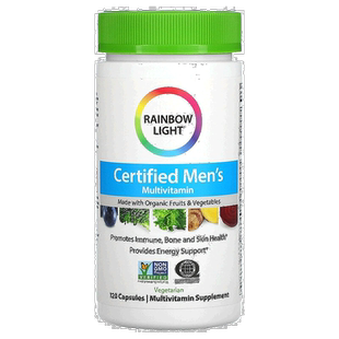 香港直发彩虹灯男性植物胶囊有助肌肤骨骼健康120粒多维维生素