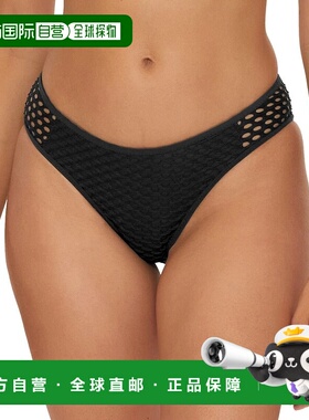 自营Becca Castaway Bikini Bottom Women's Black Stretch Fishn