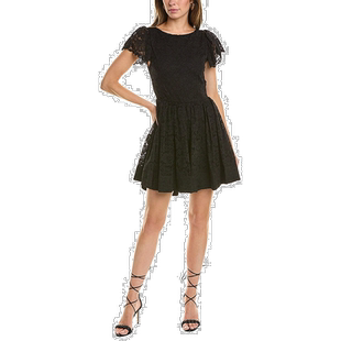 自营 caroline constas卡罗琳 康斯塔斯 玛格丽特连衣裙 - 黑色