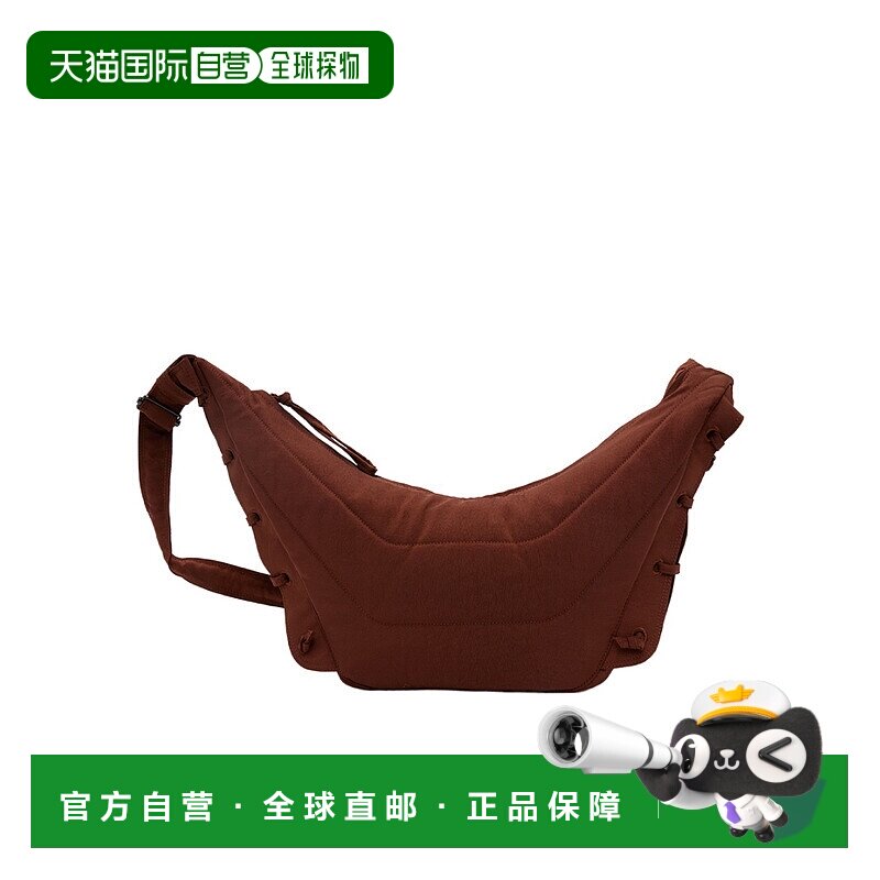 香港直邮LEMAIRE 女士斜挎包 BG0074LF845400 SS2025 棕色 中号徽