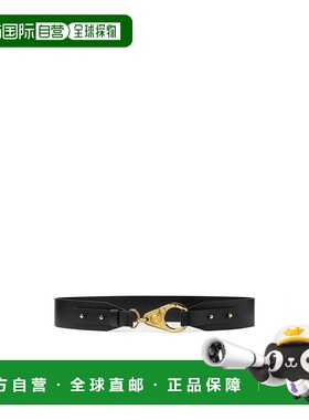 香港直邮Versace 钩扣腰带 1018365DV3T范思哲牛皮