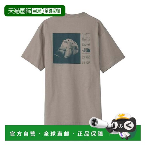 日本直邮北面THE NORTH FACE RAYS OF DAWN Logo印花短袖圆领T恤
