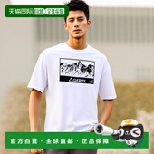 t恤男短袖 纯棉短袖 t恤女时尚 日本直邮gerry 大码 宽松圆领后背印花